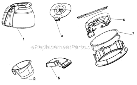 Page A Diagram and Parts List for UNX35GPC  Mr Coffee Coffee Maker